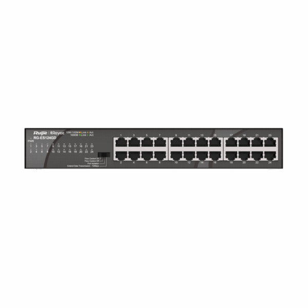 RG-ES124GD, 24-port 10/100/1000Mbps Unmanaged Switch