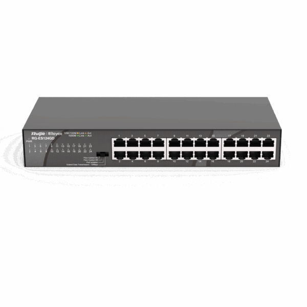 RG-ES124GD, 24-port 10/100/1000Mbps Unmanaged Switch